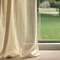 Natural Stripe Linen Look Sheer Upholstery Fabric by The Yard - SKU: Micah Dune